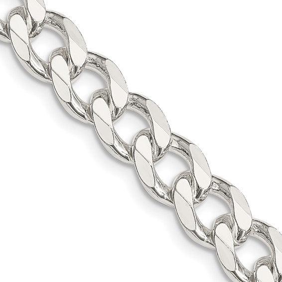 Sterling Silver 8mm Curb Chain