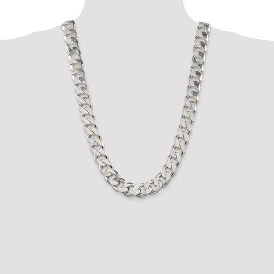 Sterling Silver 16.25mm Curb Chain