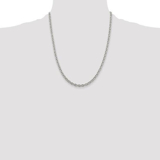 Sterling Silver 4.5mm Cable Chain