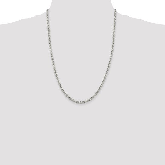 Sterling Silver 4.5mm Cable Chain