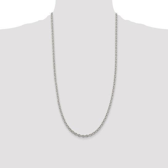 Sterling Silver 4.5mm Cable Chain