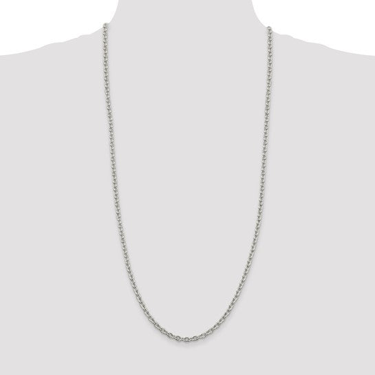 Sterling Silver 4.5mm Cable Chain