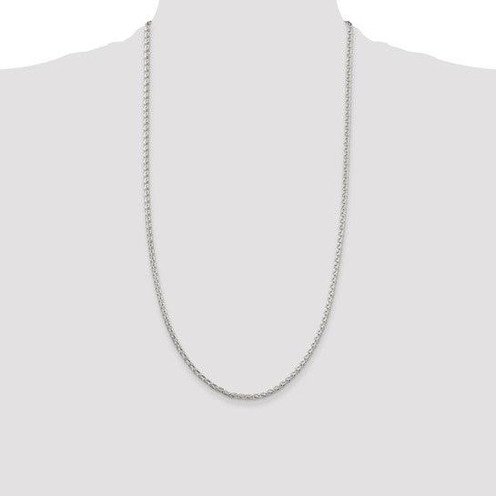 Sterling Silver 2.75mm Diamond-Cut Spiga Chain