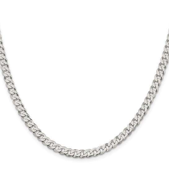 Sterling Silver 5.7mm Semi-Solid Flat Anchor Chain