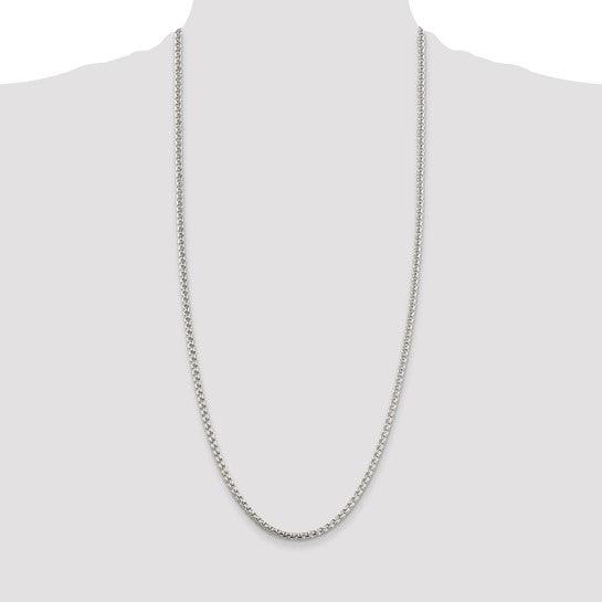 Sterling Silver 3.6mm Round Box Chain