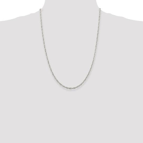 Sterling Silver 2.75mm Loose Rope Chain