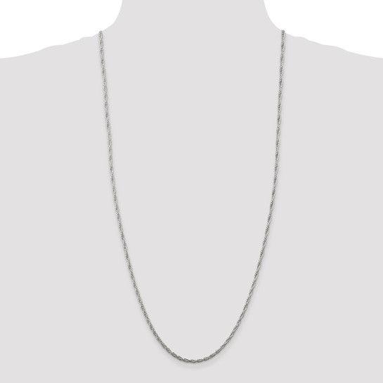 Sterling Silver 2.50mm Loose Rope Chain