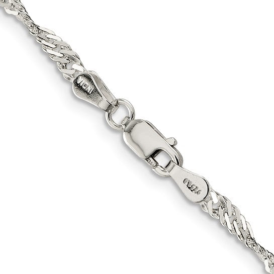 Sterling Silver 3.50mm Singapore Chain