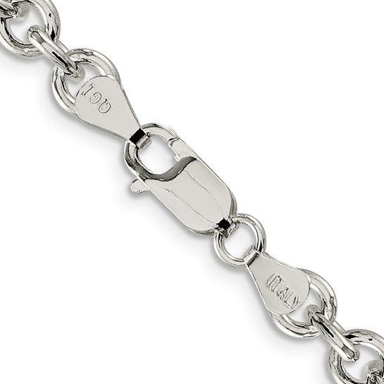 Sterling Silver 6.10mm Cable Chain
