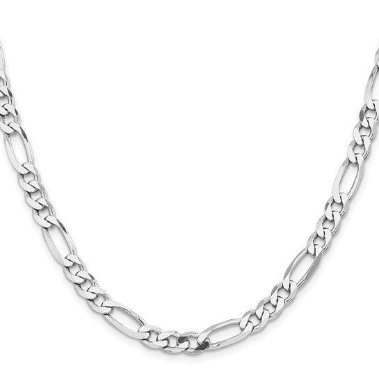 Sterling Silver 6.5mm Figaro Chain