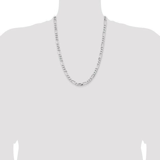 Sterling Silver 6.5mm Figaro Chain