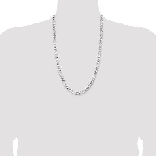 Sterling Silver 6.5mm Figaro Chain