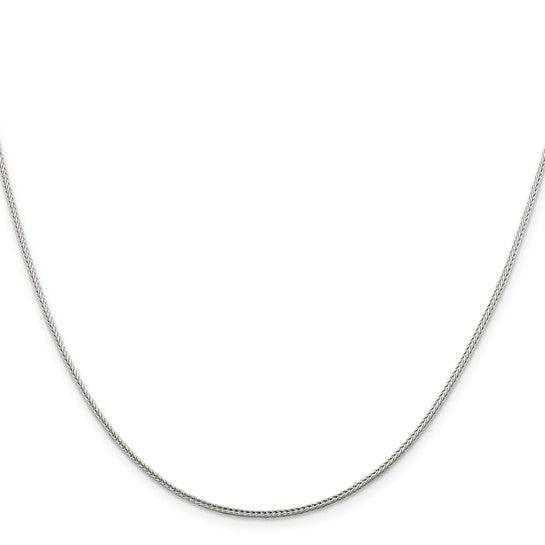 Sterling Silver 1.45mm Diamond Cut Round Franco Chain