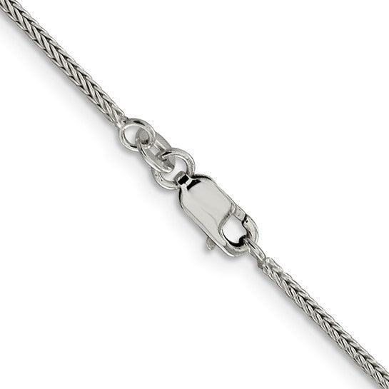 Sterling Silver 1.45mm Diamond Cut Round Franco Chain