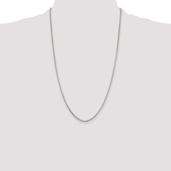 Sterling Silver 2mm Diamond-cut Snake Chain