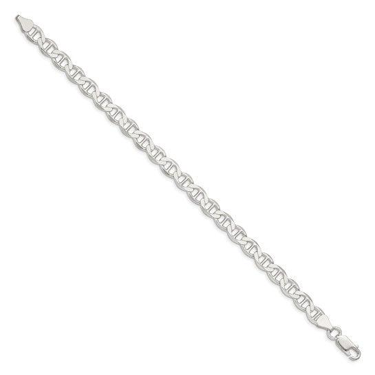 Sterling Silver 7.1mm Polished Flat Anchor Bracelet