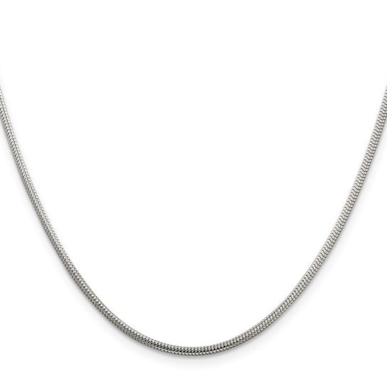 Sterling Silver 2mm Round Snake Chain