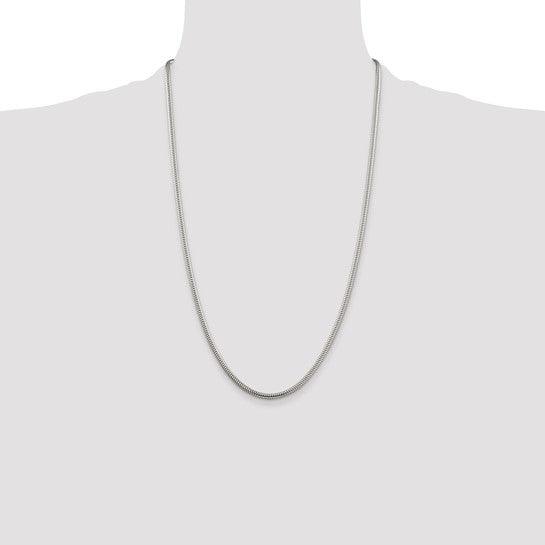 Sterling Silver 3mm Round Snake Chain