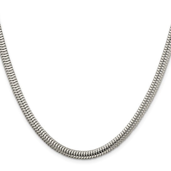 Sterling Silver 5mm Round Snake Chain