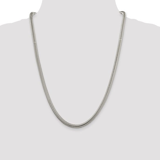Sterling Silver 5mm Round Snake Chain