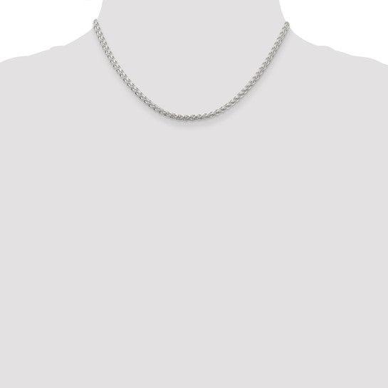 Sterling Silver 3mm Round Spiga Chain