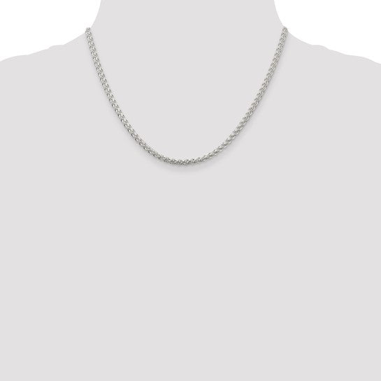 Sterling Silver 3mm Round Spiga Chain