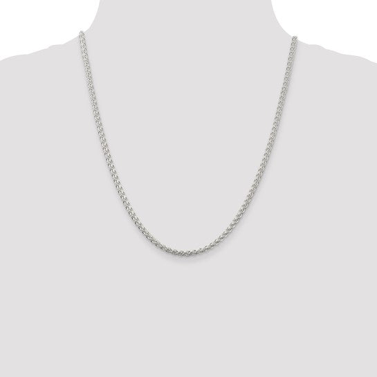 Sterling Silver 3mm Round Spiga Chain