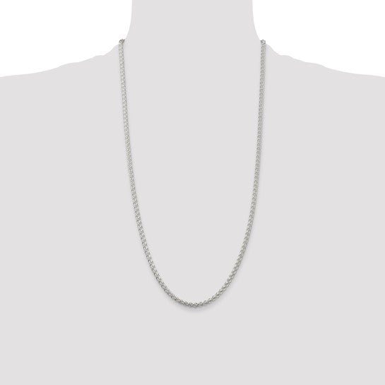 Sterling Silver 3mm Round Spiga Chain