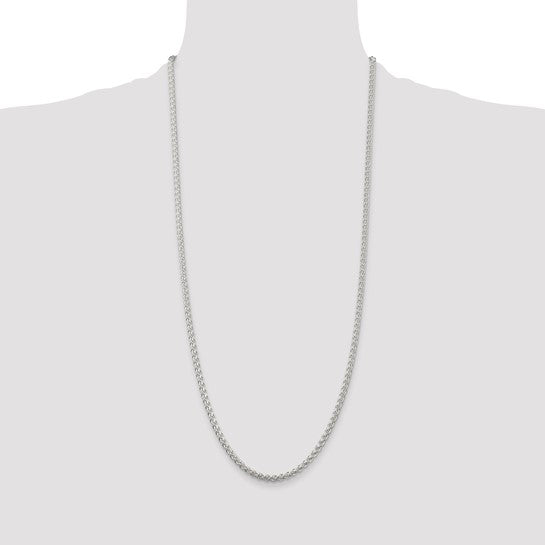 Sterling Silver 3mm Round Spiga Chain