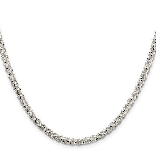 Sterling Silver 4mm Round Spiga Chain