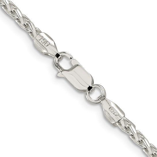 Sterling Silver 2.75mm Diamond-Cut Spiga Chain