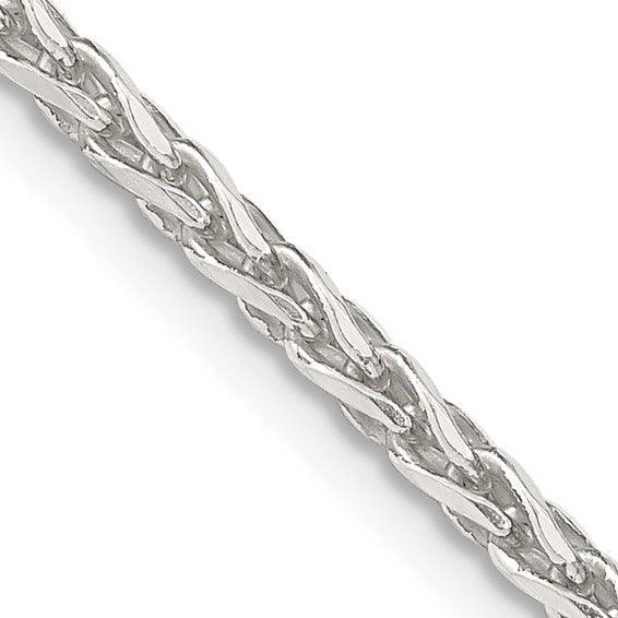 Sterling Silver 2.75mm Diamond-Cut Spiga Chain