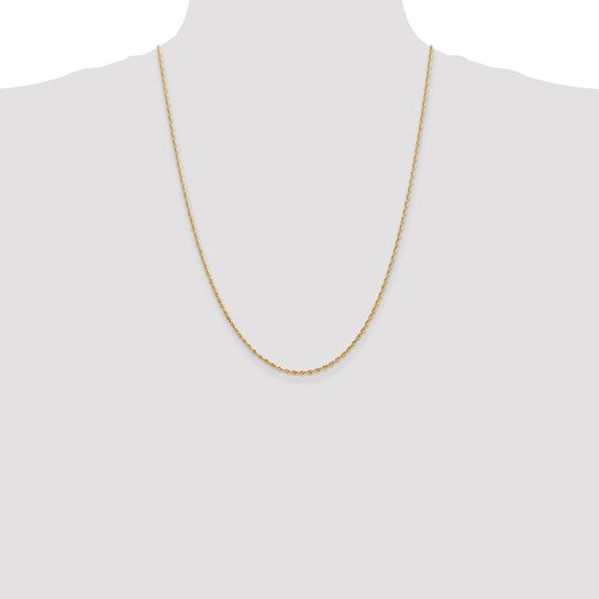 14k 1.85mm Diamond Cut Quadruple Rope Chain