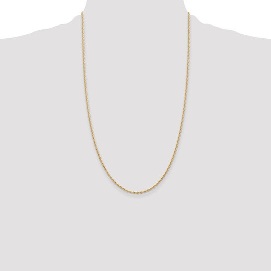 14k 1.85mm Diamond Cut Quadruple Rope Chain