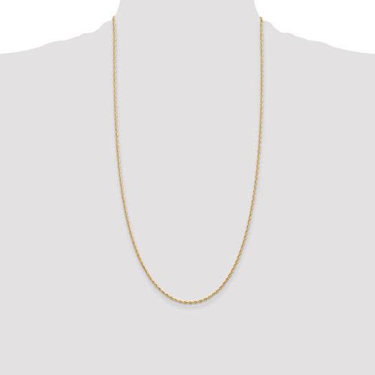 14k 1.85mm Diamond Cut Quadruple Rope Chain