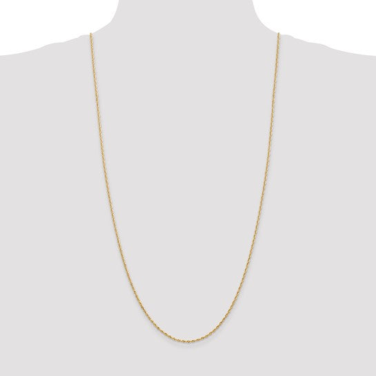 14k 1.85mm Diamond Cut Quadruple Rope Chain