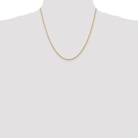 14k 2.00mm Diamond-cut Quadruple Rope Chain