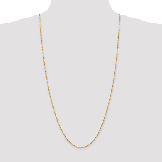 14k 2.00mm Diamond-cut Quadruple Rope Chain