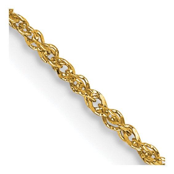 14K 14" 1.1mm Ropa Chain