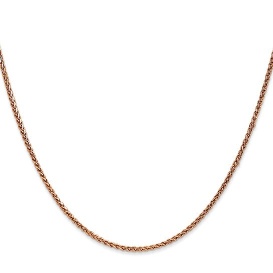 14k Rose Gold 1.70mm Spiga Chain