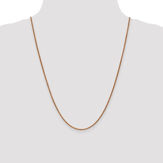 14k Rose Gold 1.70mm Spiga Chain