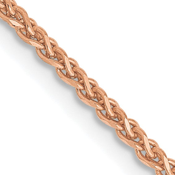 14k Rose Gold 1.70mm Spiga Chain