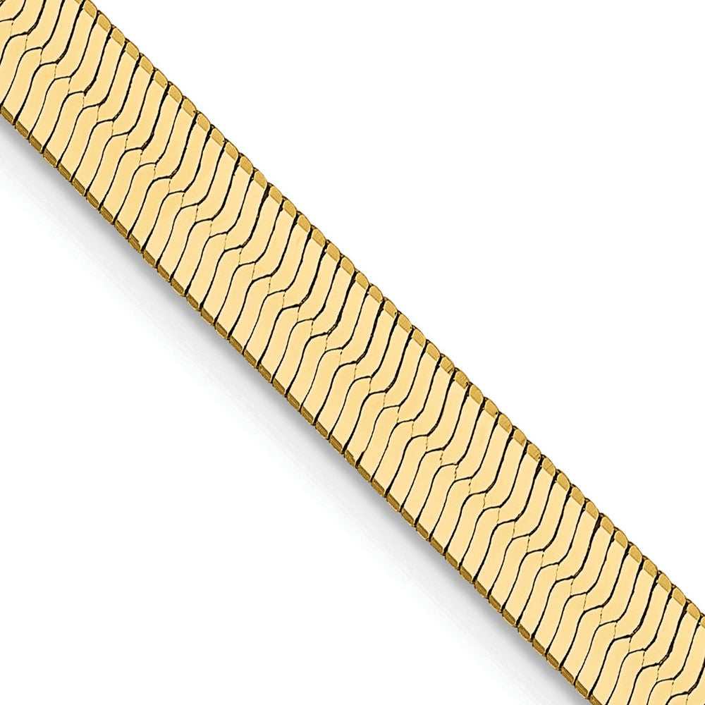 14K Yellow Gold Silky Herringbone Chain — 4 mm