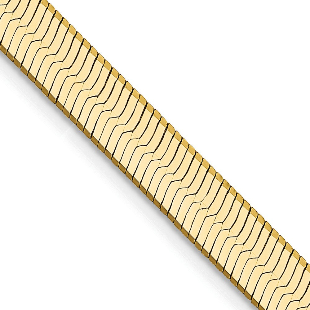 14K Yellow Gold Silky Herringbone Chain — 5 mm
