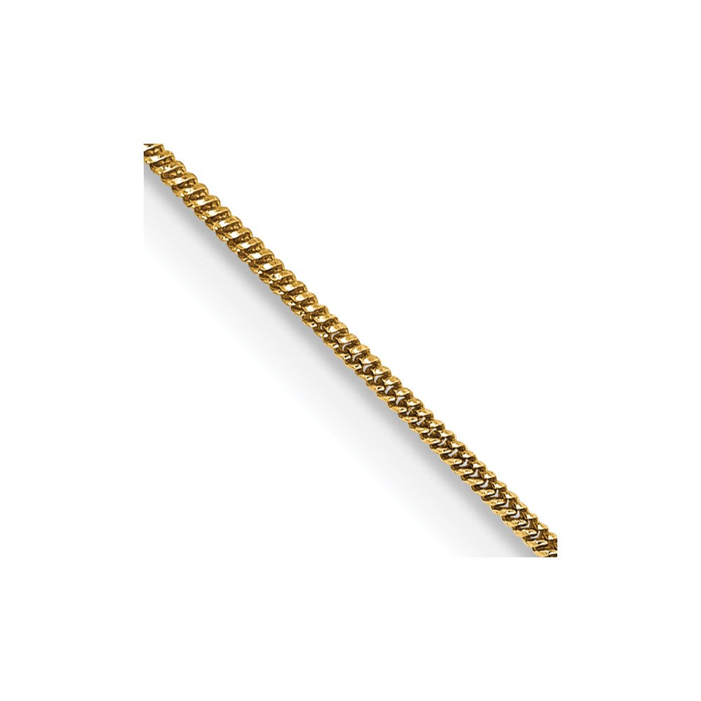 14K Yellow Gold Round Snake Chain — 0.65 mm
