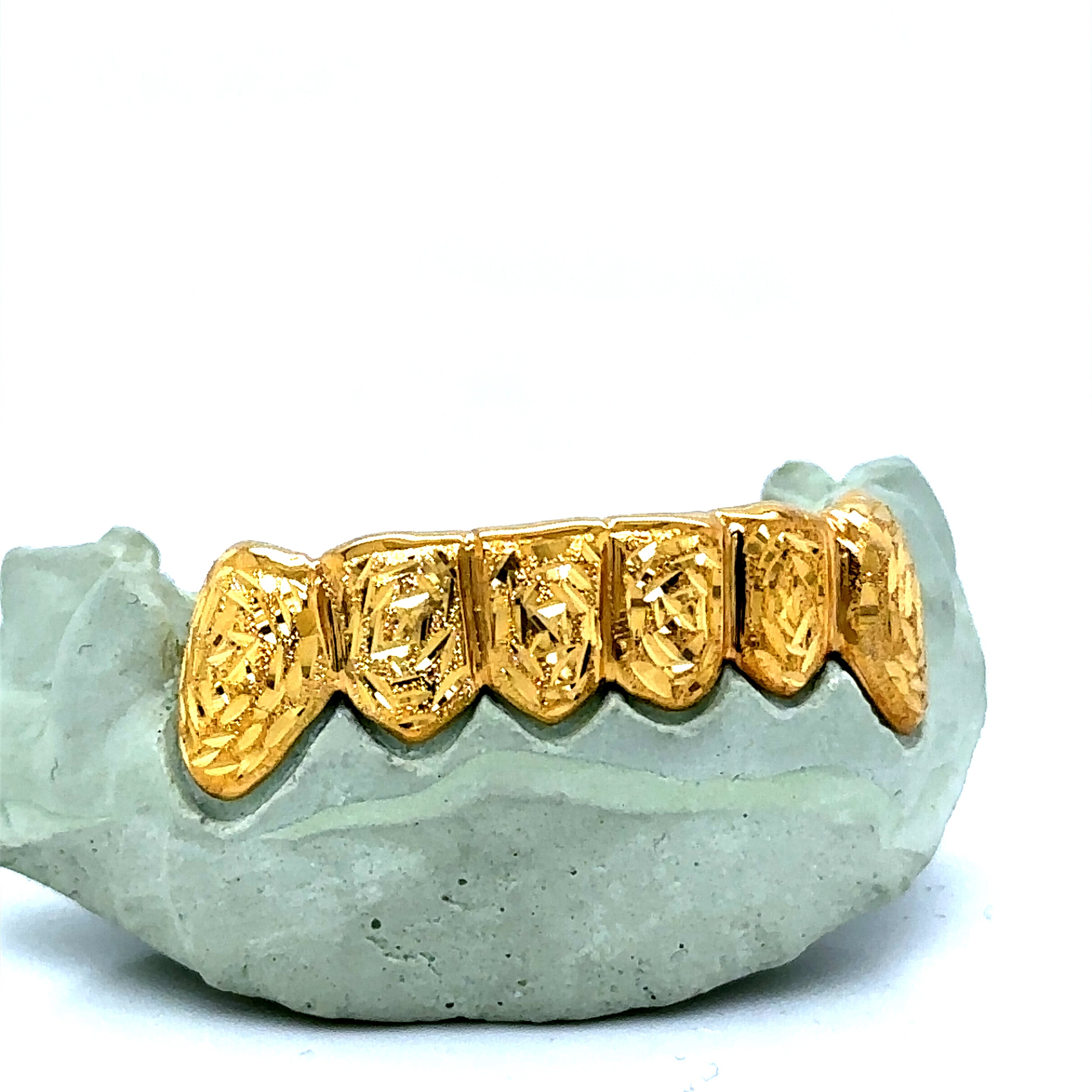 6pc Gold Rose Cut Bottom Grillz