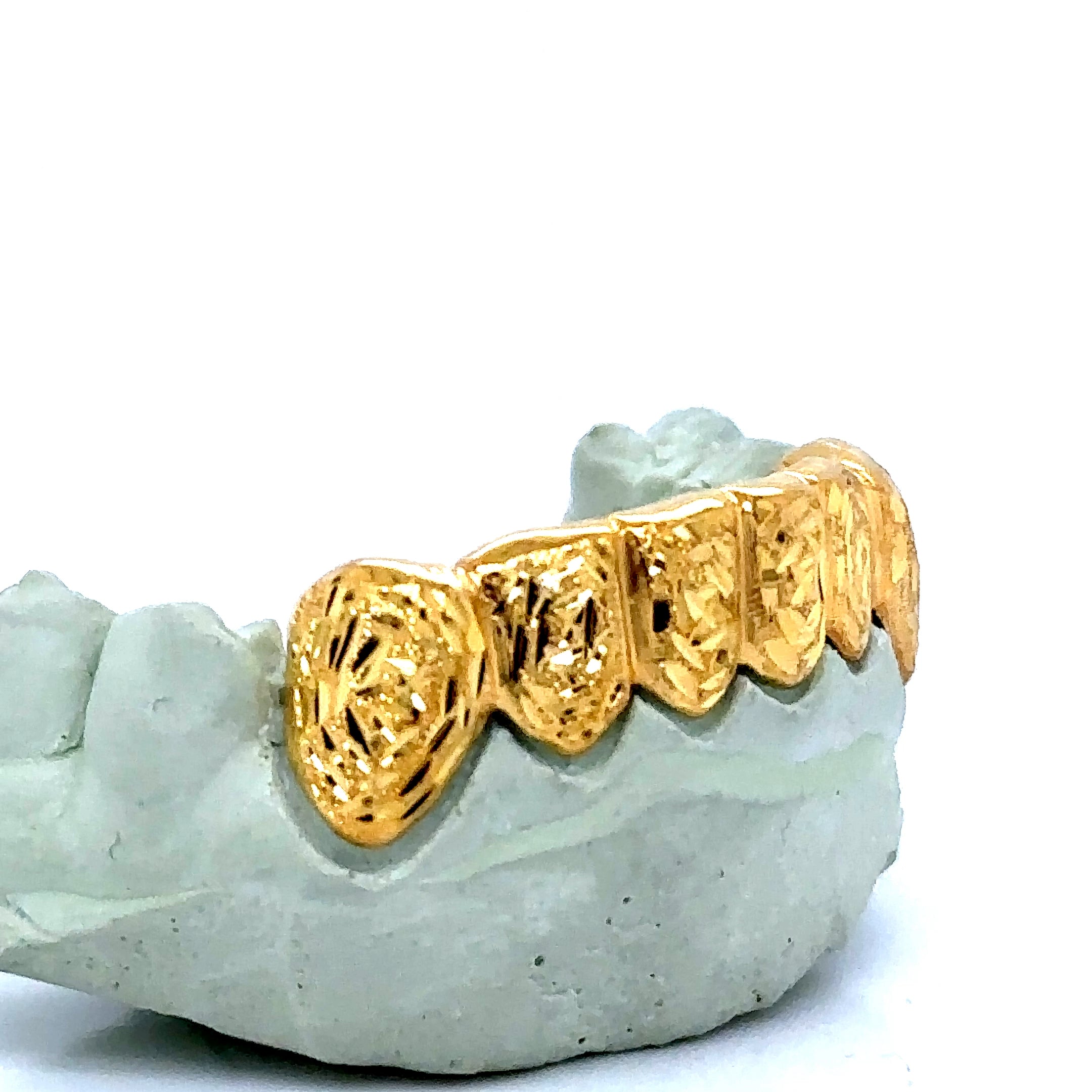 6pc Gold Rose Cut Bottom Grillz
