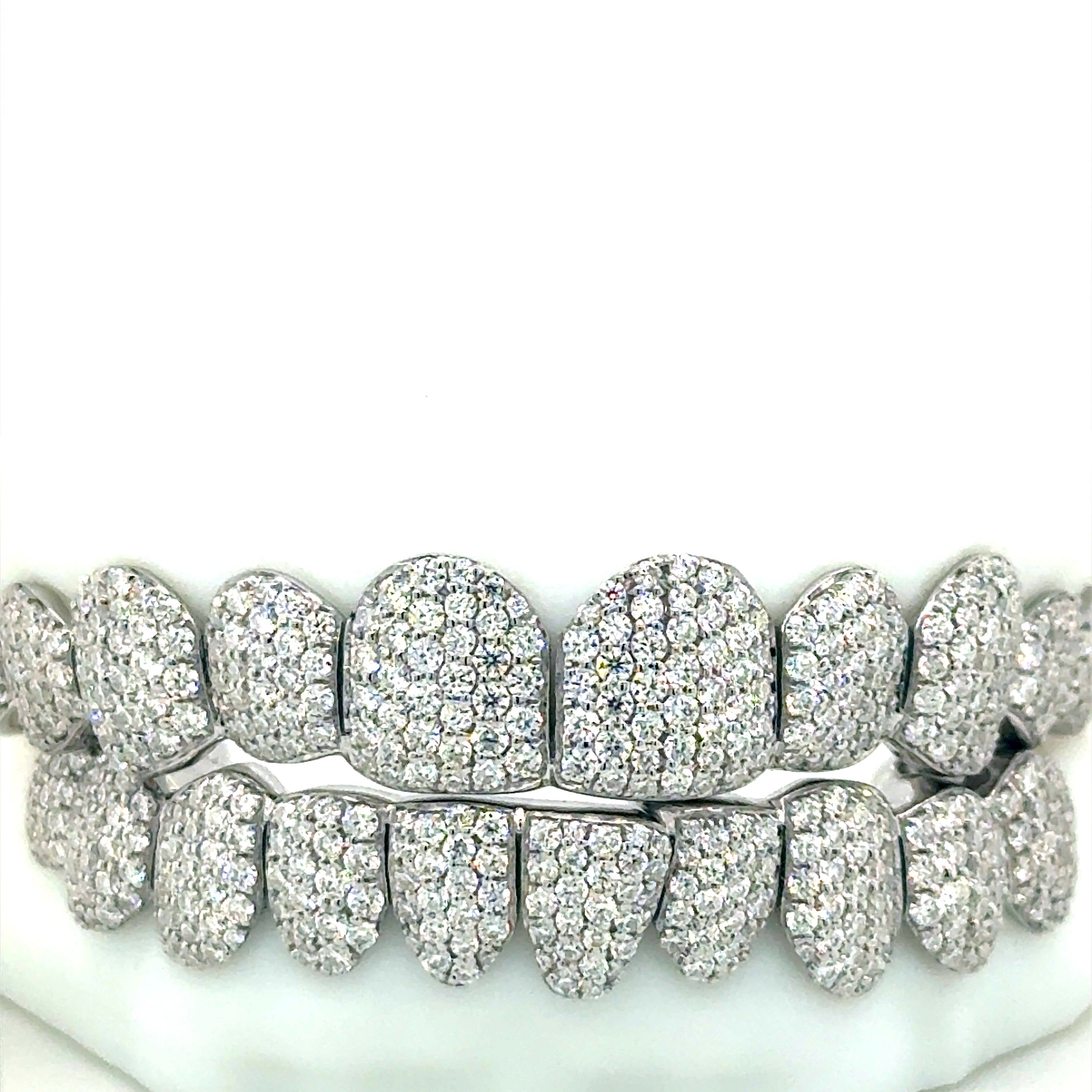 20pc Silver VVS Moissanite Grillz