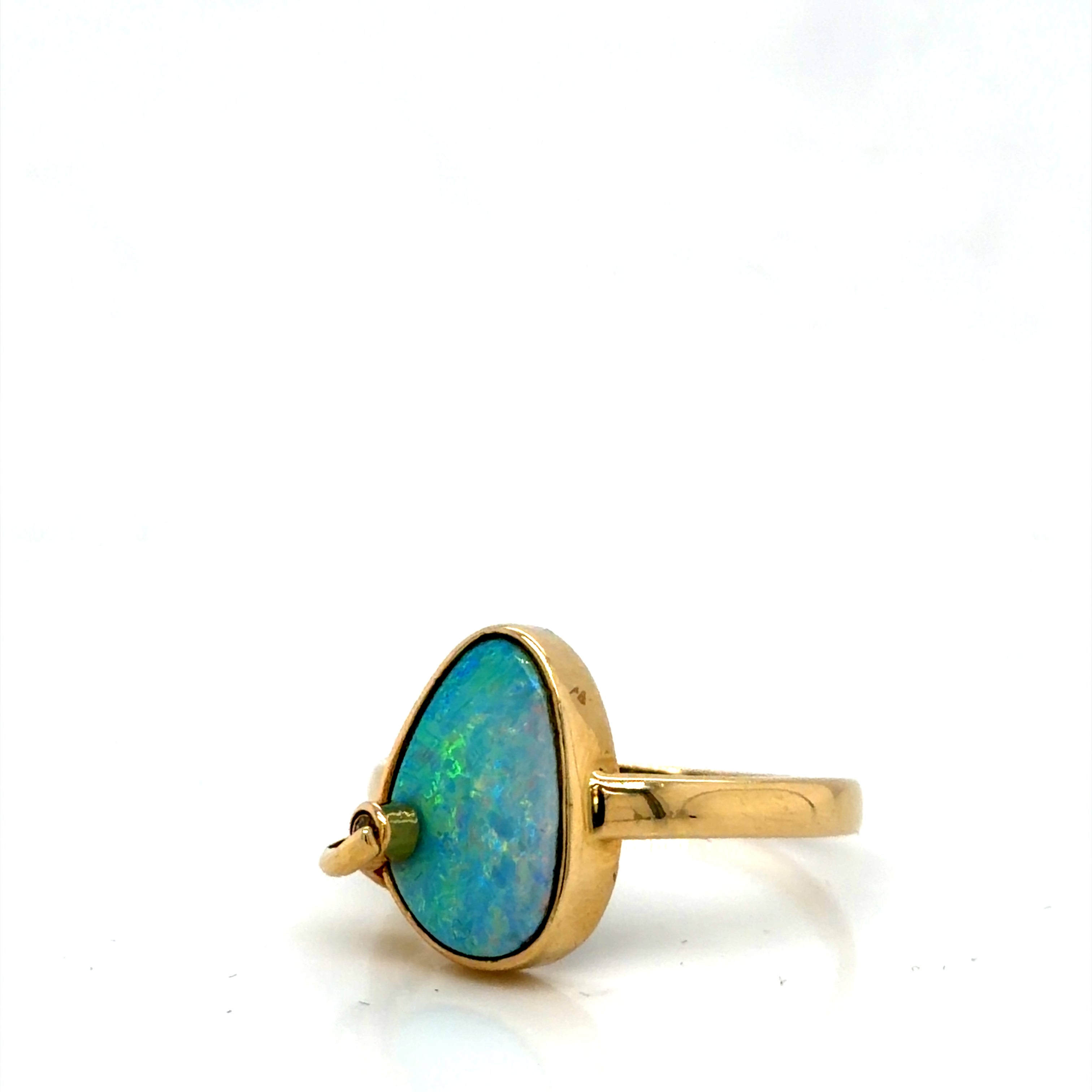 14k Gold Fancy Opal Ring 3.9g