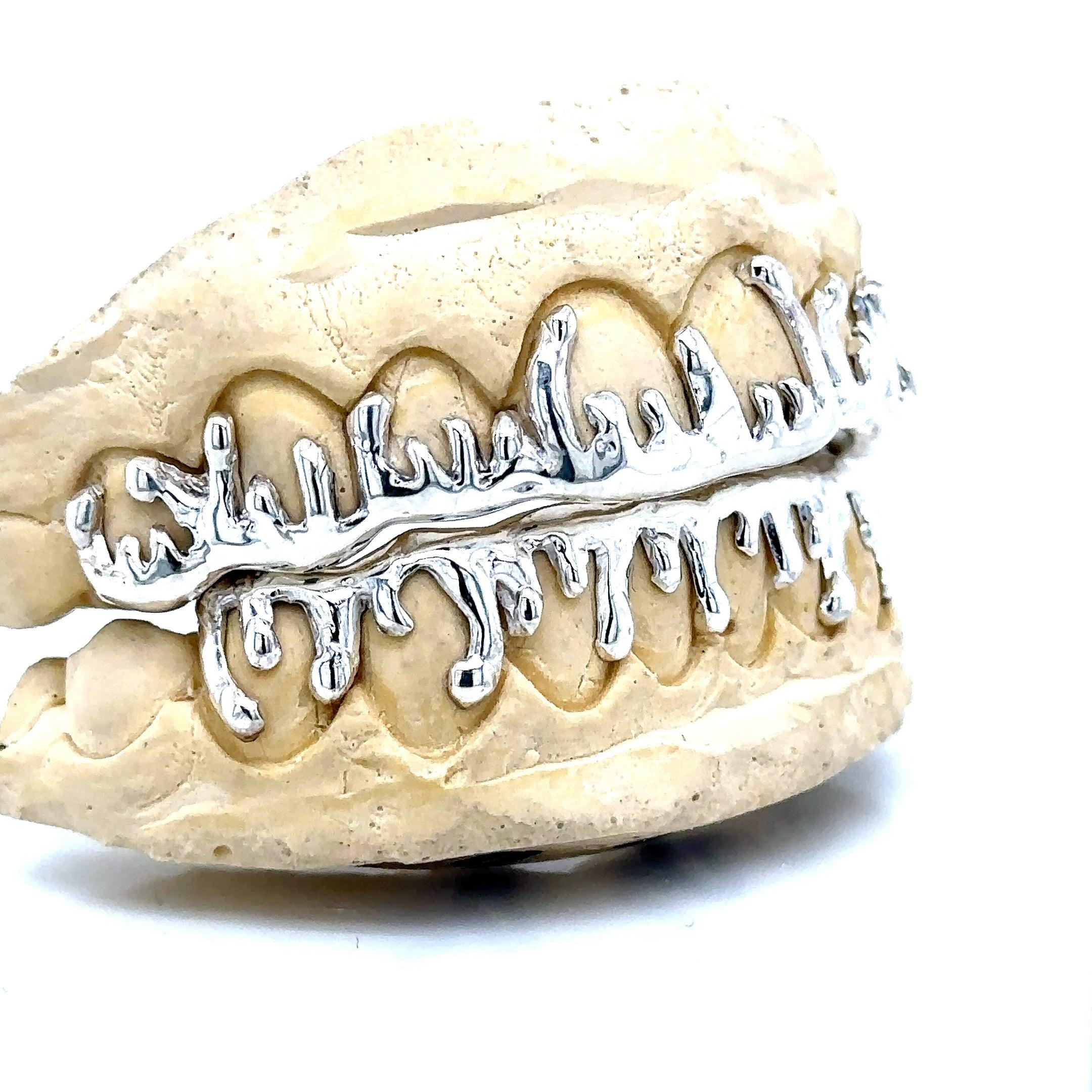 16pc Silver Drippage Grillz